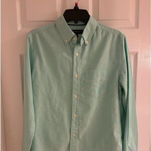 Aeropostale, size small, mint green and white striped shirt